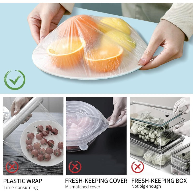 Woyuosn Fresh Keeping Bags – Elastic Plastic Bowl Covers