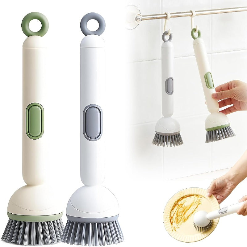 Adjustable Dish Brush with Soap Dispenser
