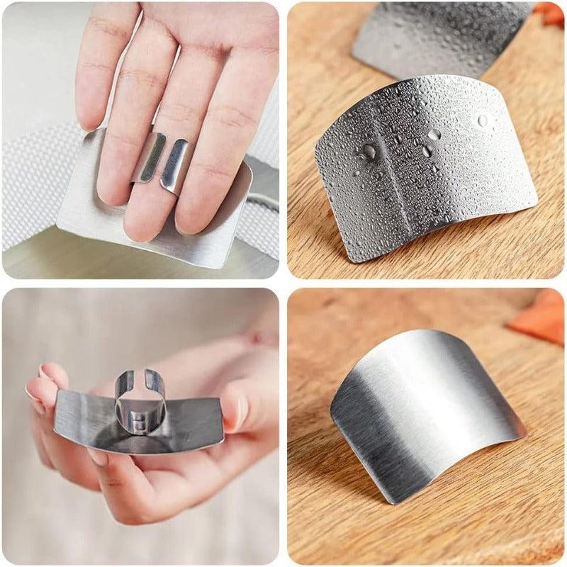 🔪 Stainless Steel Finger Guard