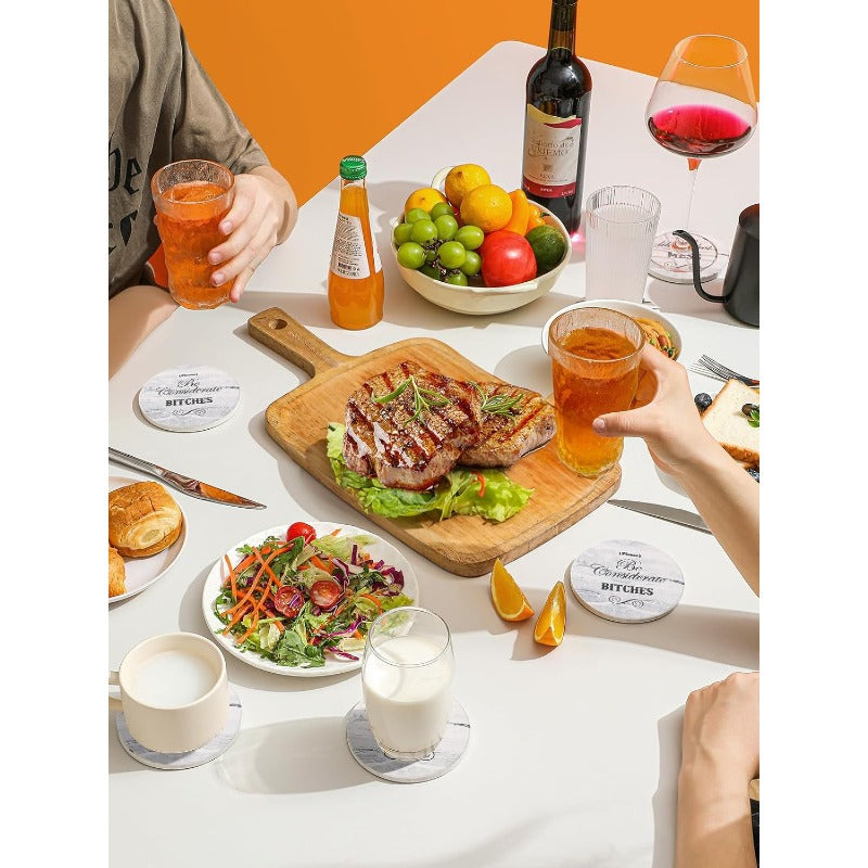 Funny Absorbent Ceramic Drink Coasters