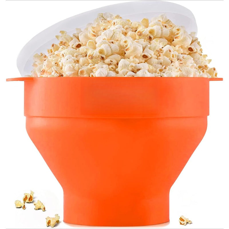 Collapsible Silicone Microwave Popcorn Popper
