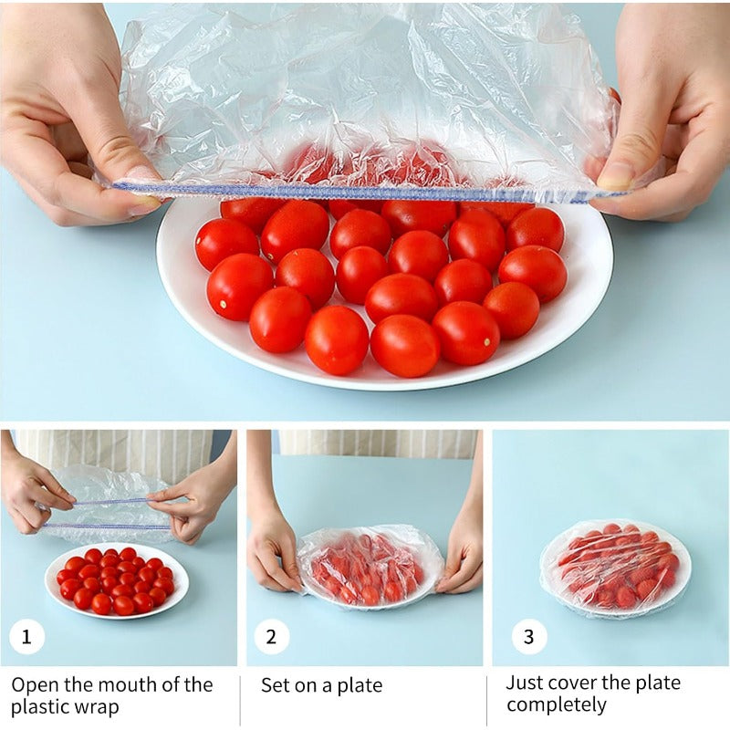 Woyuosn Fresh Keeping Bags – Elastic Plastic Bowl Covers