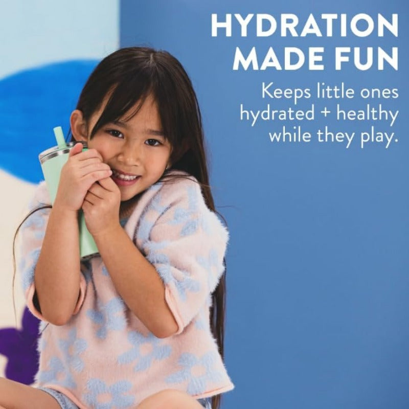 Insulated Spill-Proof Straw Cup for Toddlers – Easy Grip & Bite Valve Design