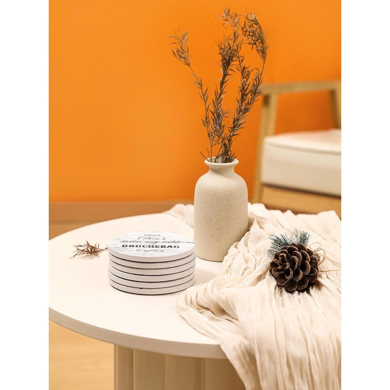 Funny Absorbent Ceramic Drink Coasters